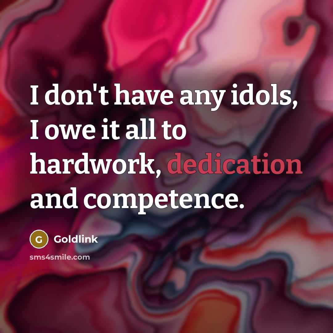 “I don't have any idols, I owe it all to…” quote by Goldlink