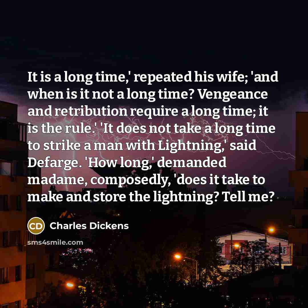 “It is a long time,' repeated his wife; 'and when…” quote by Charles Dickens