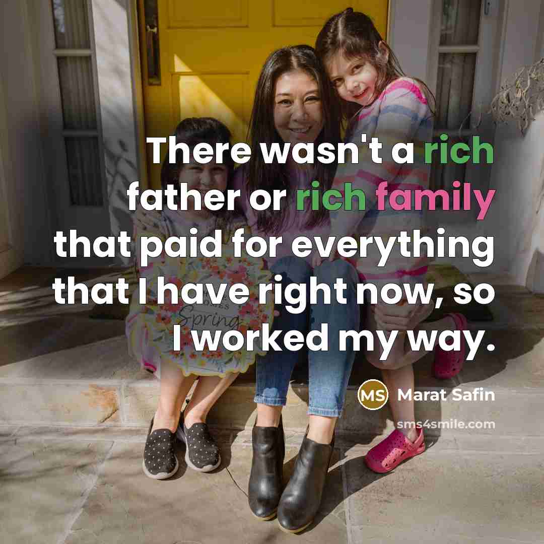 “There wasn't a rich father or rich family that paid…” quote by Marat Safin
