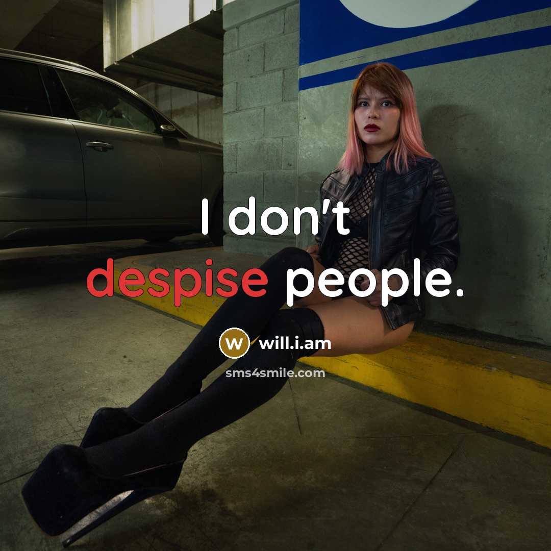 “I don't despise people.…” quote by will.i.am
