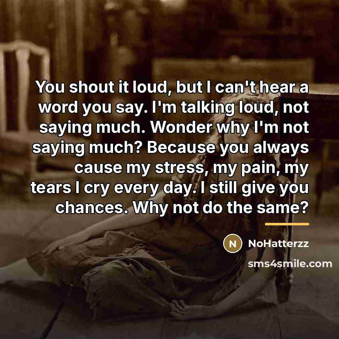 “You shout it loud, but I can't hear a word…” quote by NoHatterzz