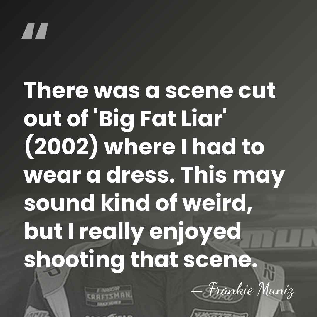 There was a scene cut out of 'Big Fat Liar' (2002) where&hellip; - Frankie Muniz