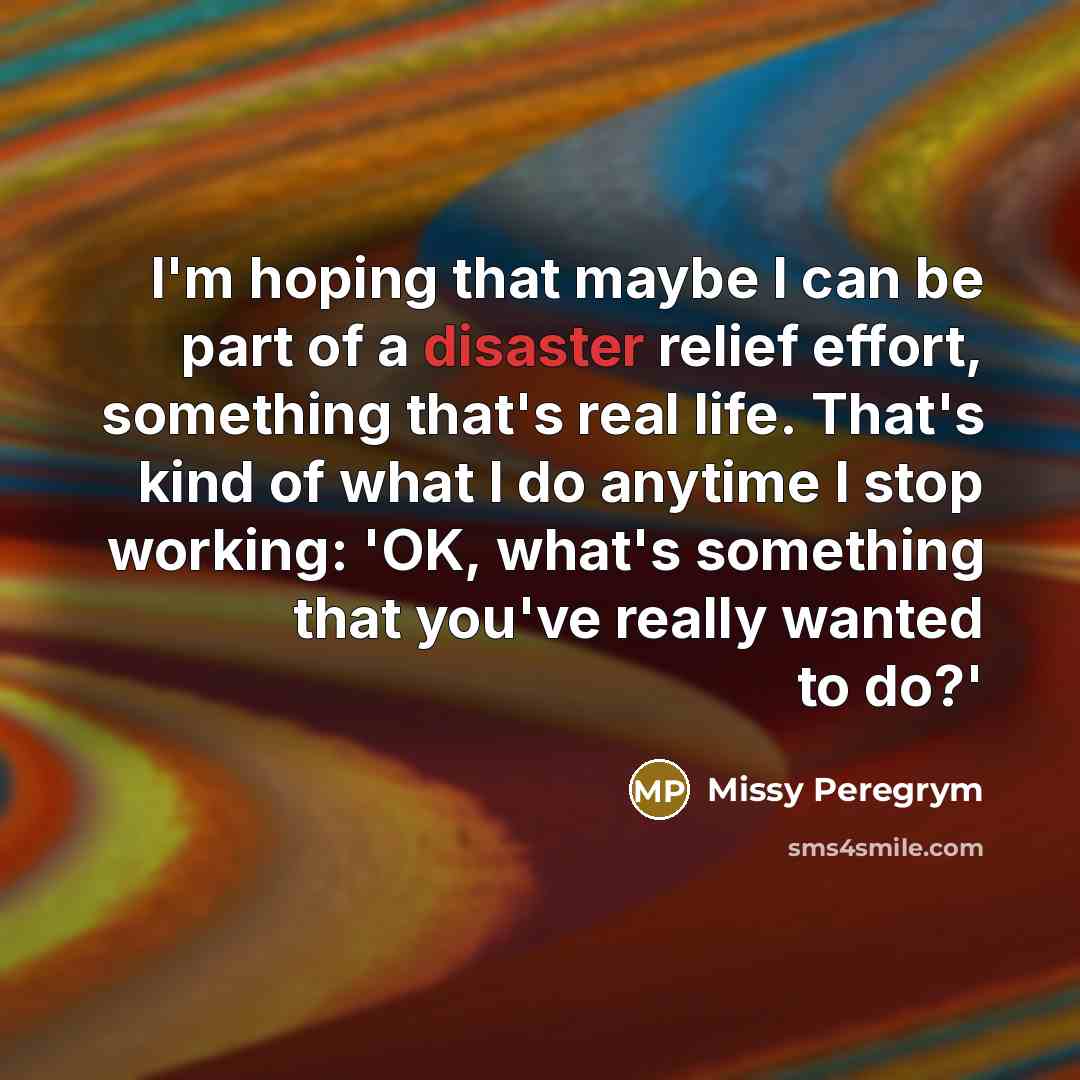 “I'm hoping that maybe I can be part of a…” quote by Missy Peregrym