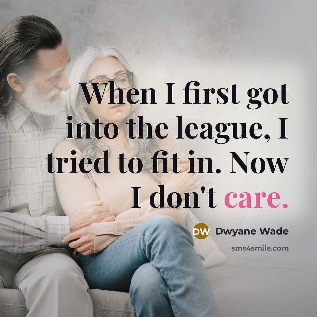 “When I first got into the league, I tried to…” quote by Dwyane Wade