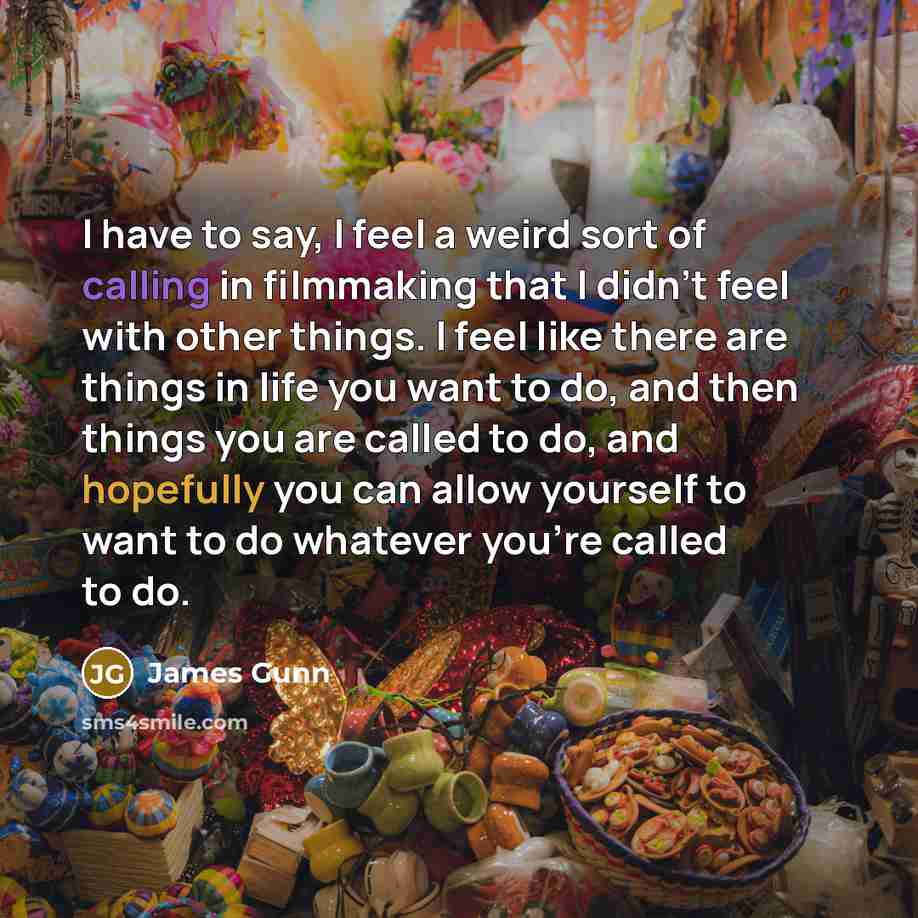 “I have to say, I feel a weird sort of…” quote by James Gunn