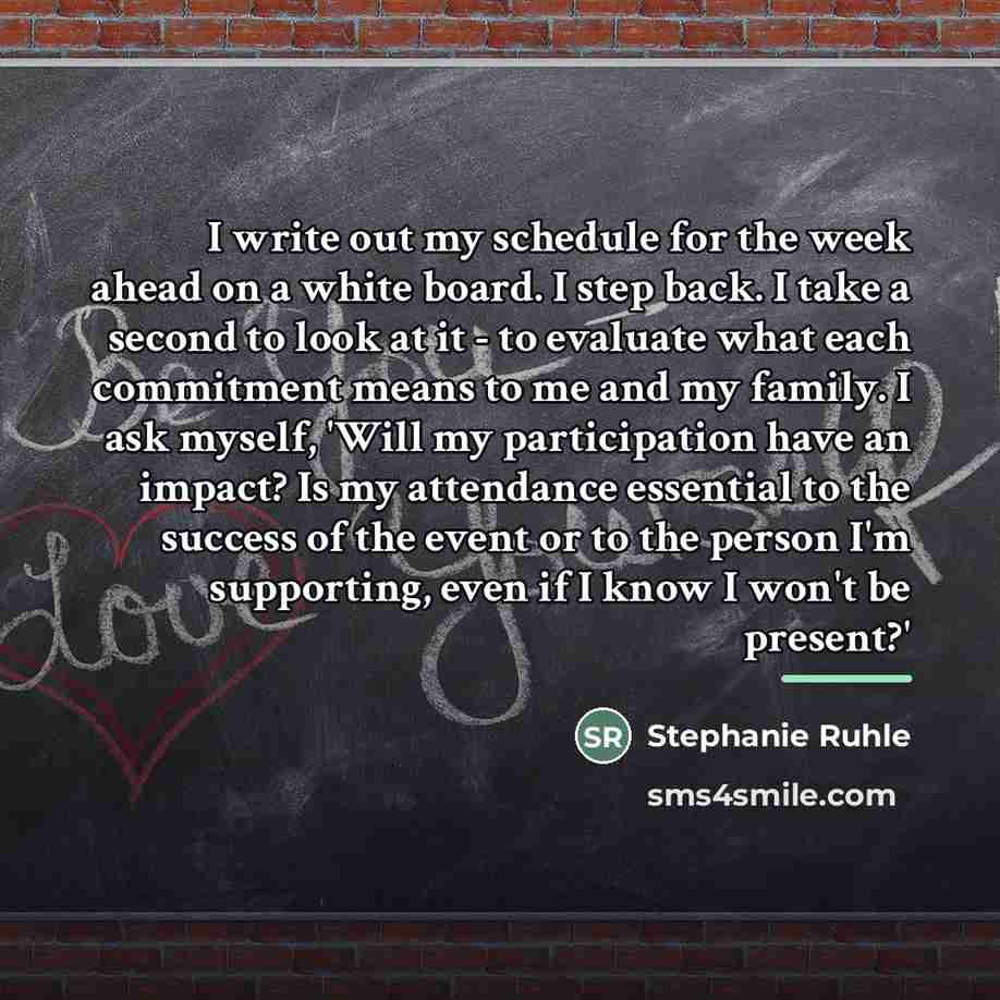 “I write out my schedule for the week ahead on…” quote by Stephanie Ruhle
