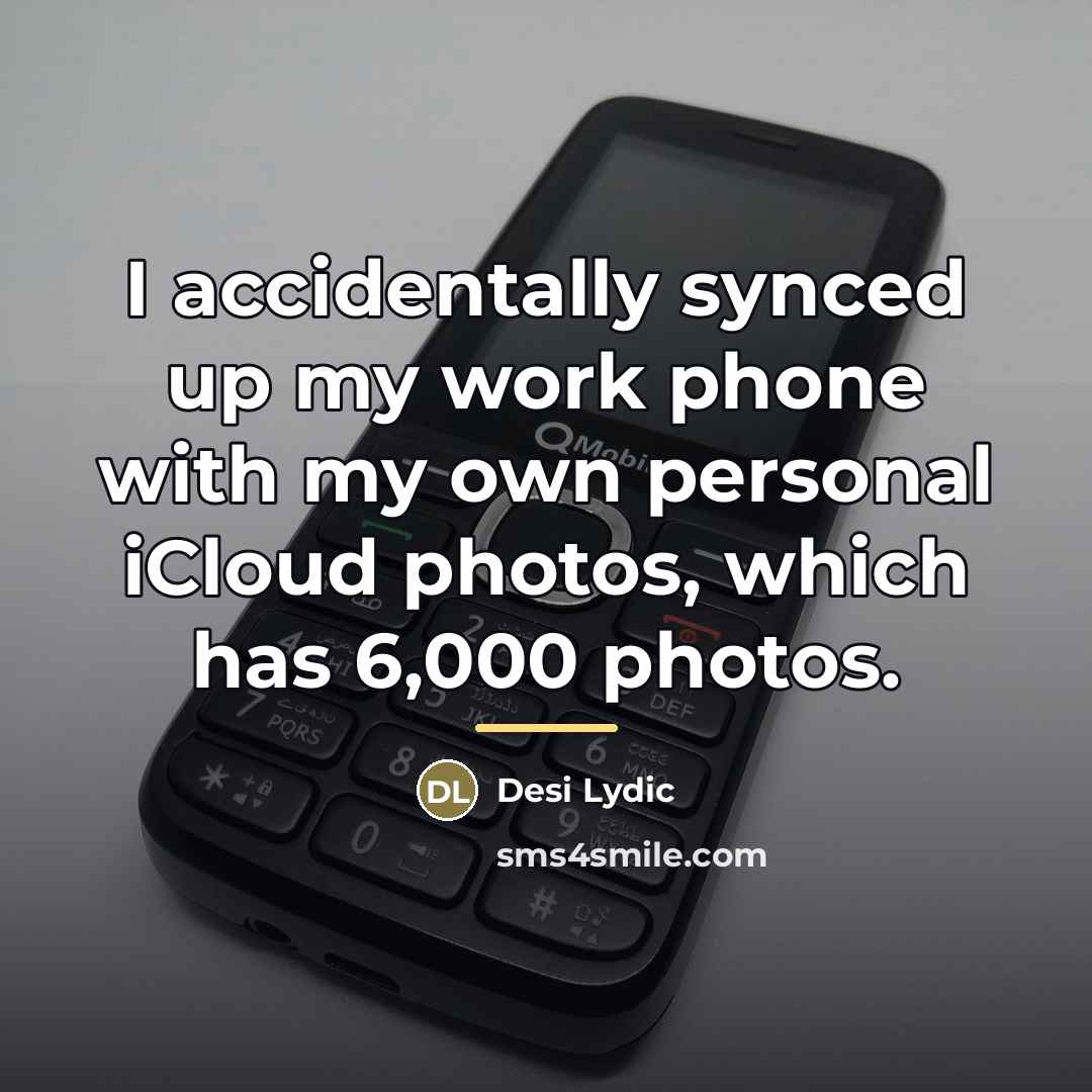 “I accidentally synced up my work phone with my own…” quote by Desi Lydic
