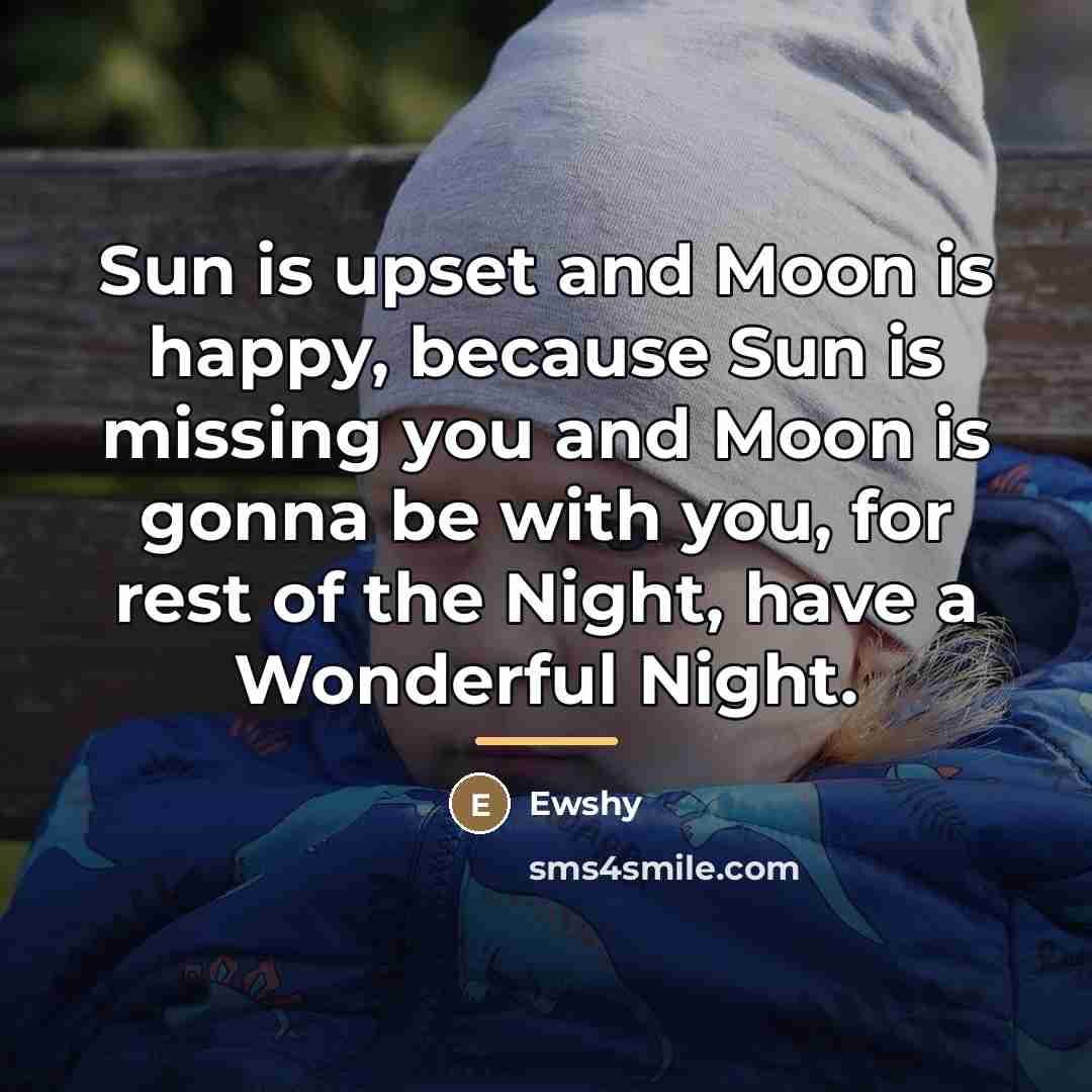 “Sun is upset and Moon is happy, because Sun is…” quote by Ewshy