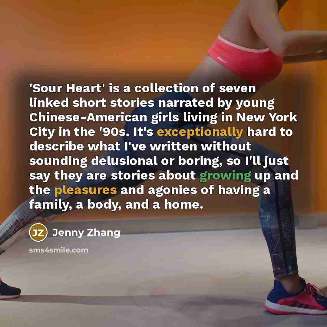 “'Sour Heart' is a collection of seven linked short stories…” quote by Jenny Zhang