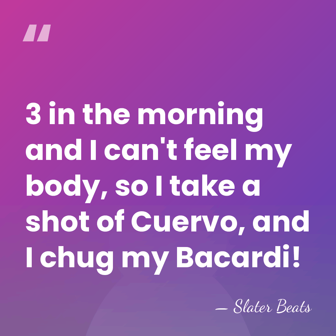 3 in the morning and I can't feel my body, so I&hellip; - Slater Beats
