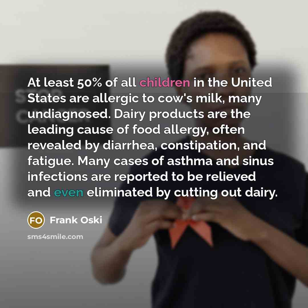 “At least 50% of all children in the United States…” quote by Frank Oski