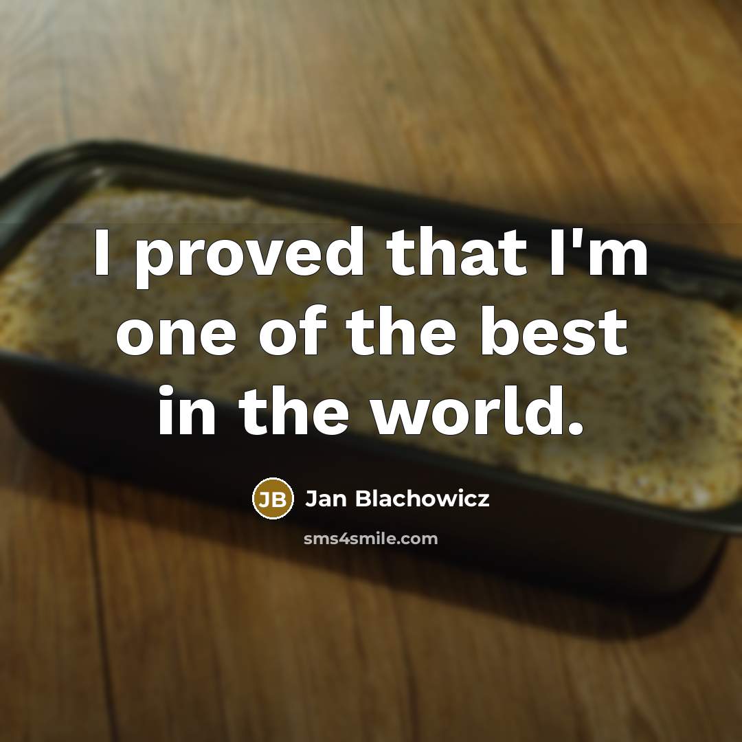 “I proved that I'm one of the best in the…” quote by Jan Blachowicz
