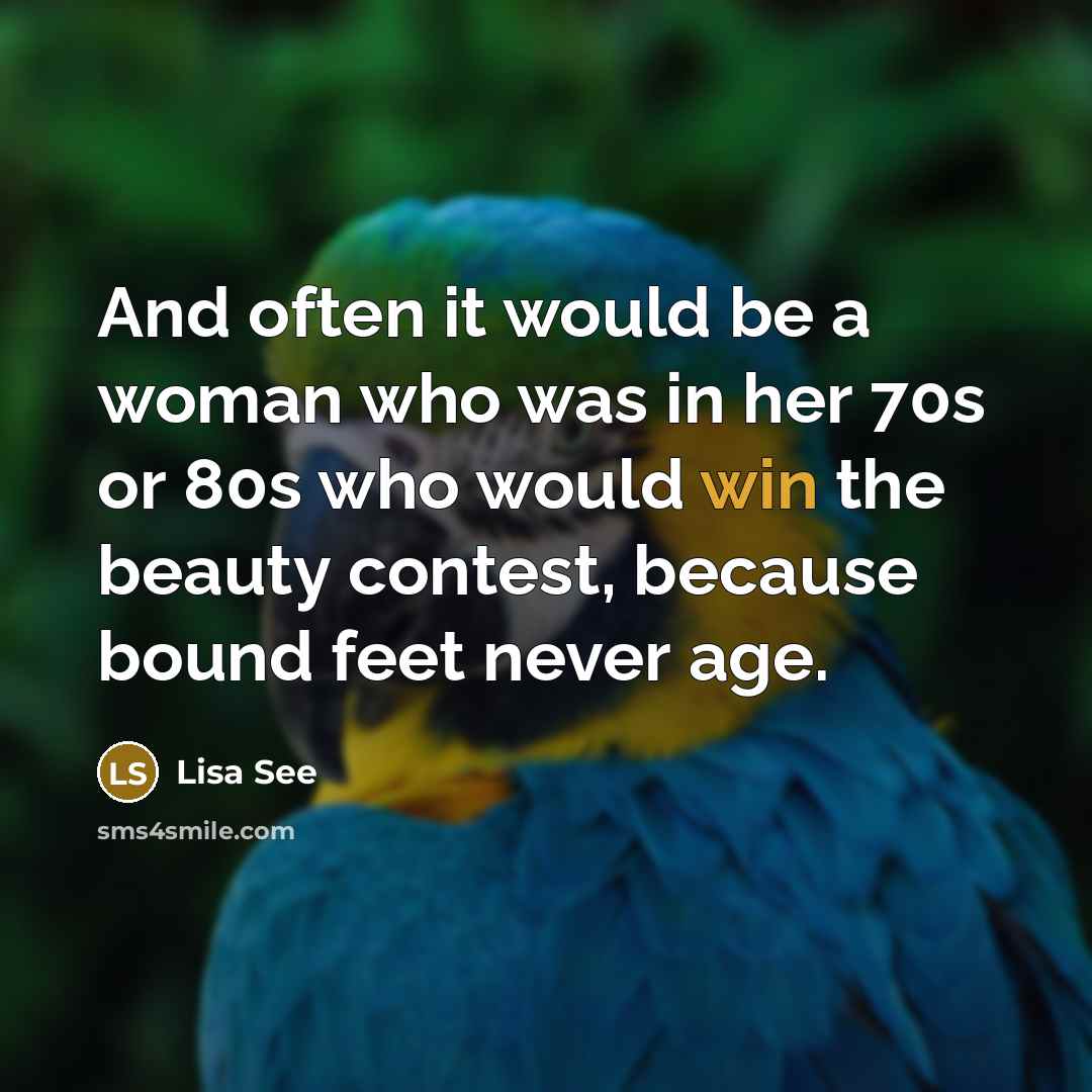 “And often it would be a woman who was in…” quote by Lisa See