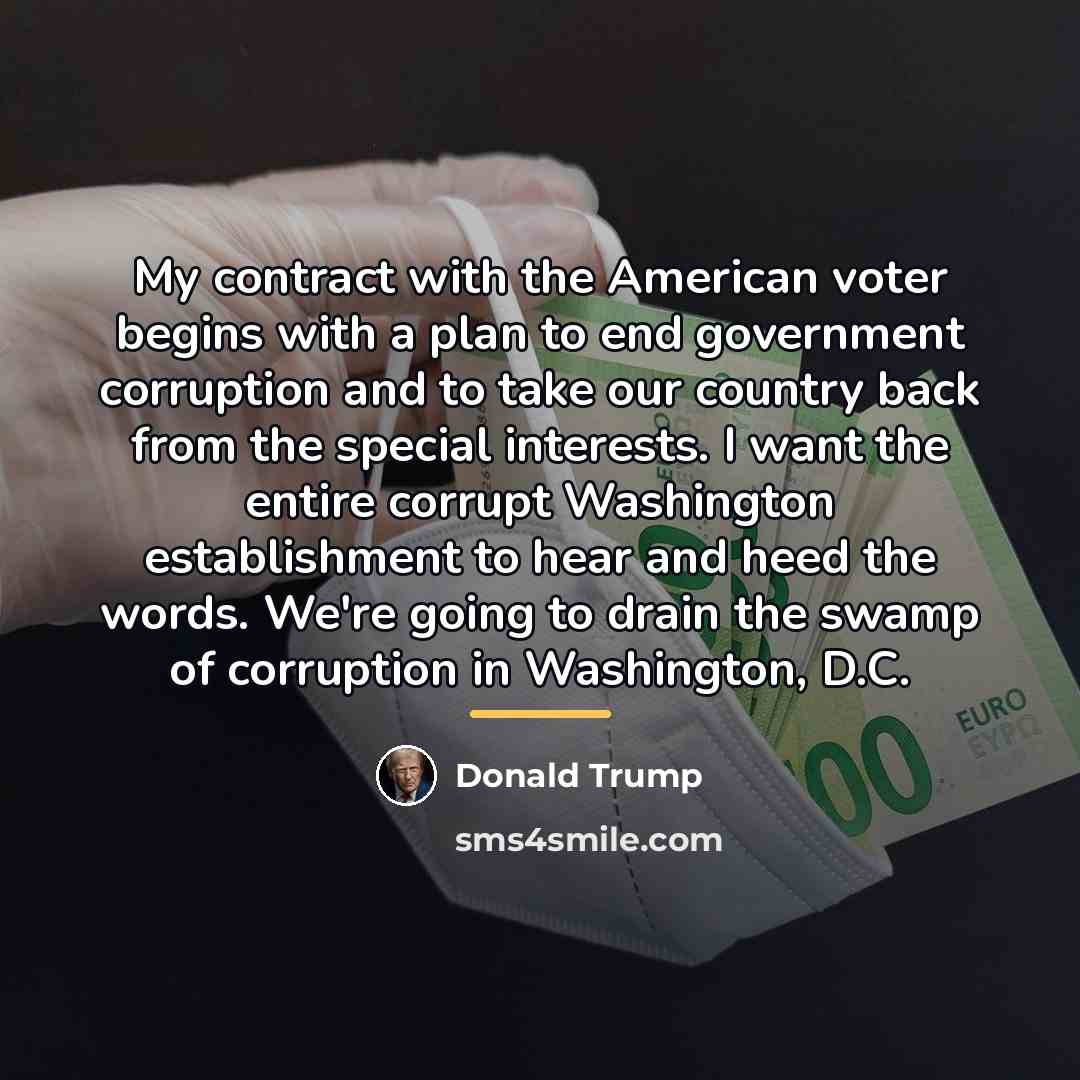 “My contract with the American voter begins with a plan…” quote by Donald Trump