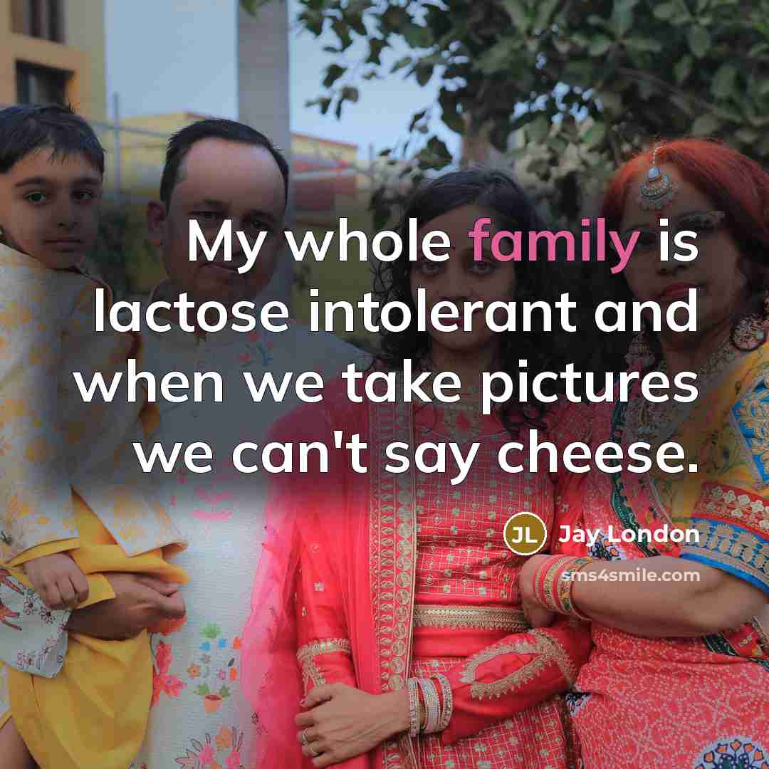 “My whole family is lactose intolerant and when we take…” quote by Jay London