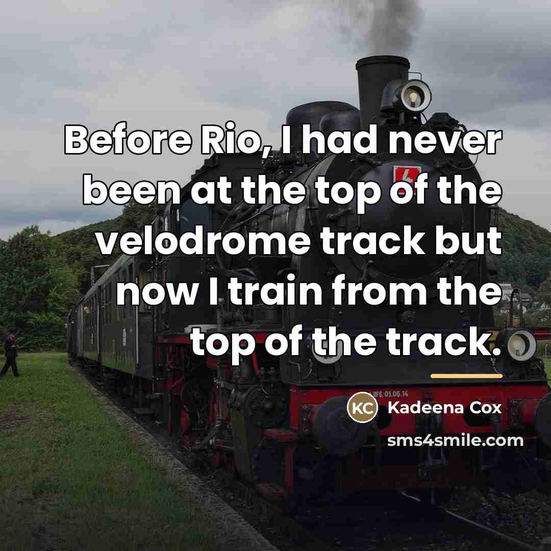 “Before Rio, I had never been at the top of…” quote by Kadeena Cox
