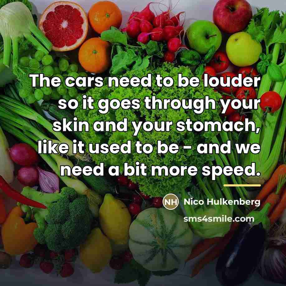 “The cars need to be louder so it goes through…” quote by Nico Hulkenberg