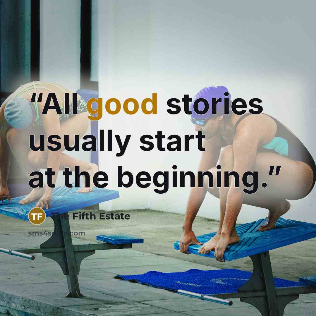 “All good stories usually start at the beginning.” quote by The Fifth Estate