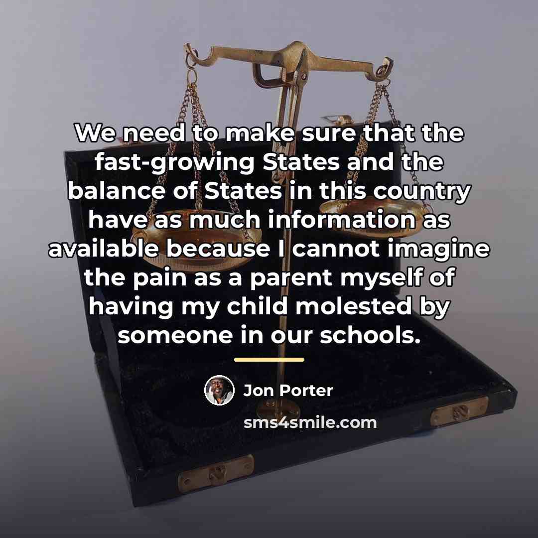 “We need to make sure that the fast-growing States and…” quote by Jon Porter