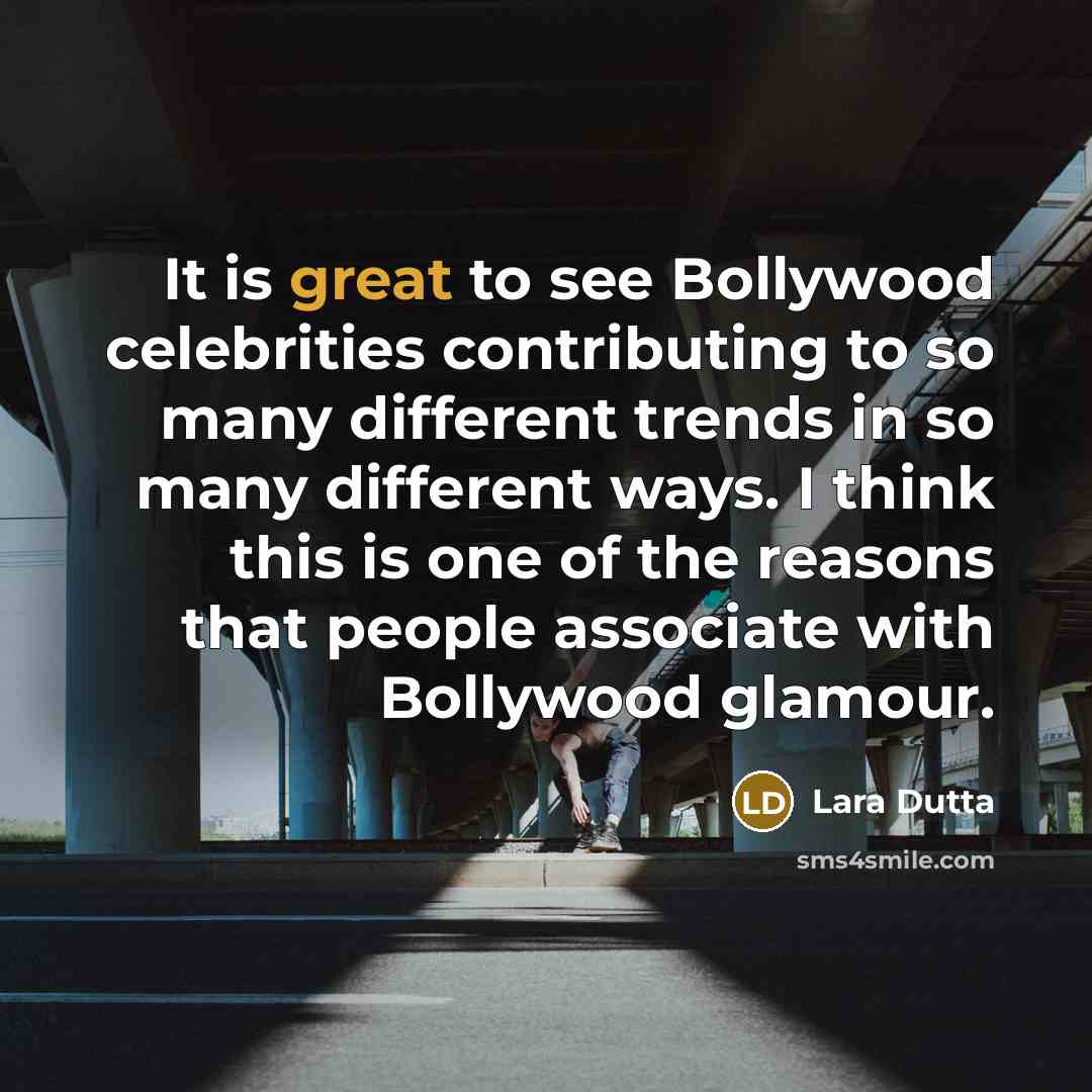 “It is great to see Bollywood celebrities contributing to so…” quote by Lara Dutta