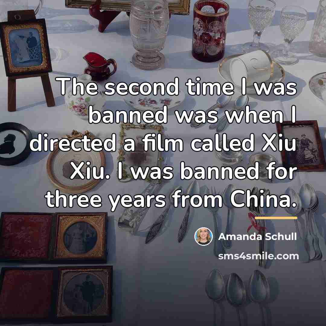“The second time I was banned was when I directed…” quote by Amanda Schull
