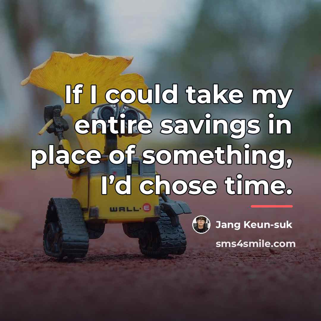 “If I could take my entire savings in place of…” quote by Jang Keun-suk