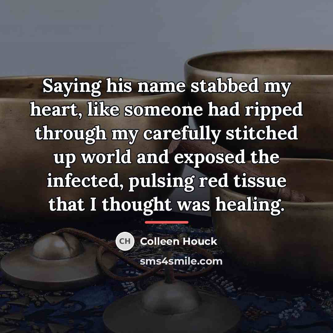 “Saying his name stabbed my heart, like someone had ripped…” quote by Colleen Houck