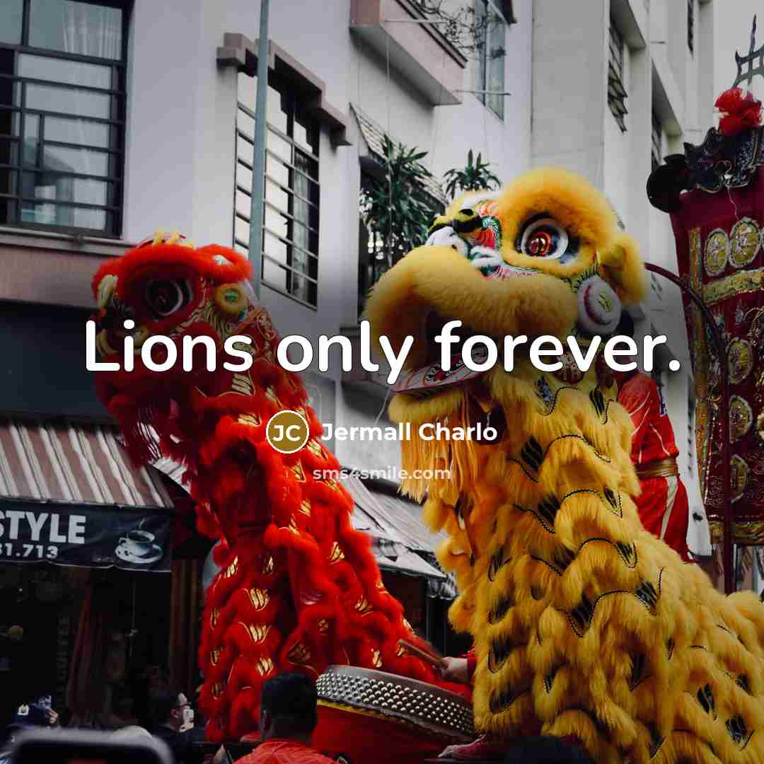 “Lions only forever.…” quote by Jermall Charlo