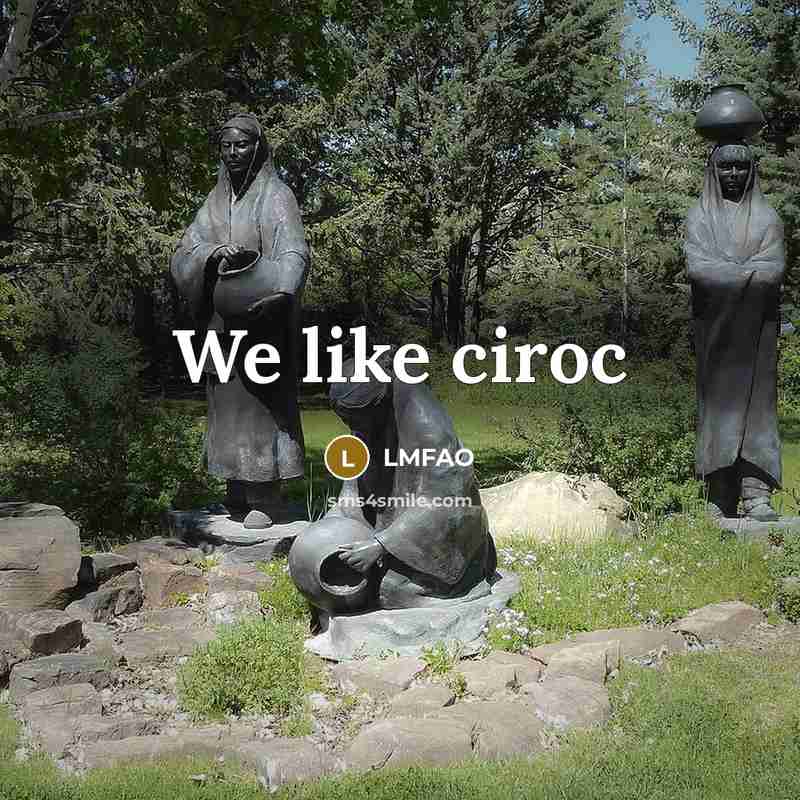 “We like ciroc…” quote by LMFAO