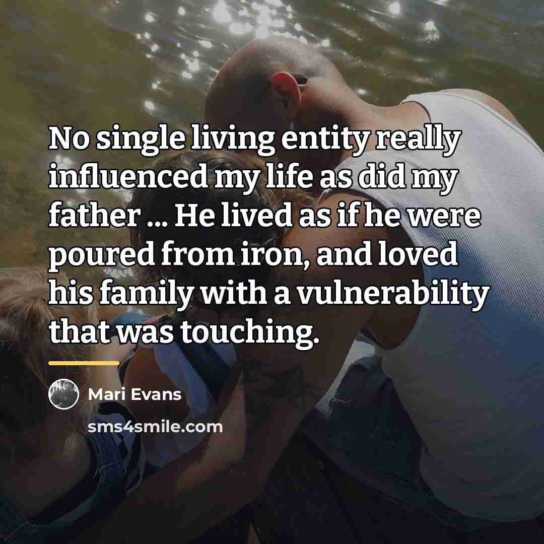“No single living entity really influenced my life as did…” quote by Mari Evans