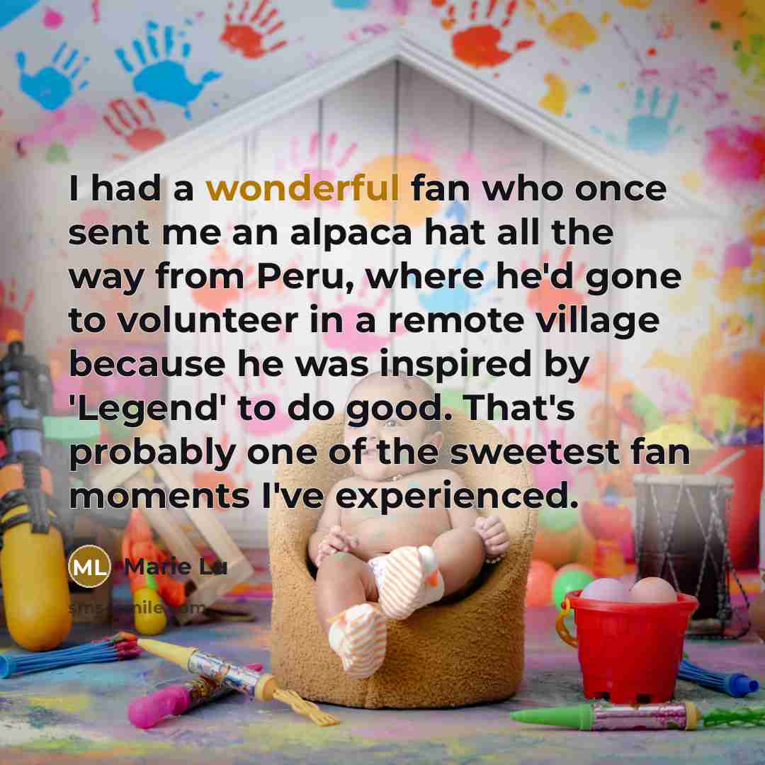 “I had a wonderful fan who once sent me an…” quote by Marie Lu