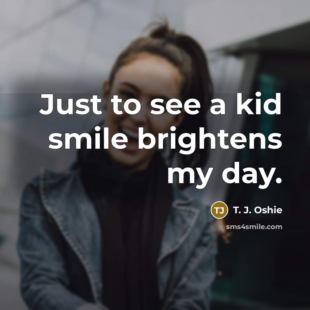 “Just to see a kid smile brightens my day.…” quote by T. J. Oshie