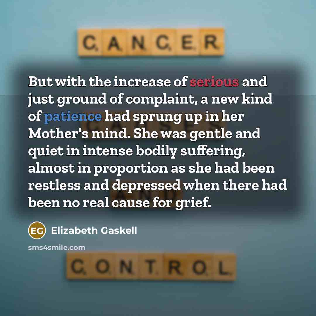 “But with the increase of serious and just ground of…” quote by Elizabeth Gaskell