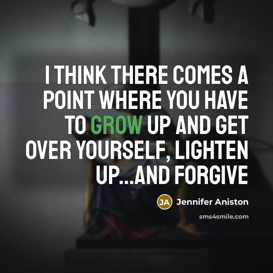 “I think there comes a point where you have to…” quote by Jennifer Aniston
