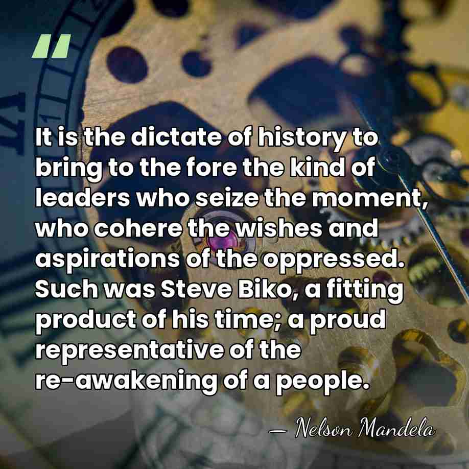 It is the dictate of history to bring to the fore the&hellip; - Nelson Mandela