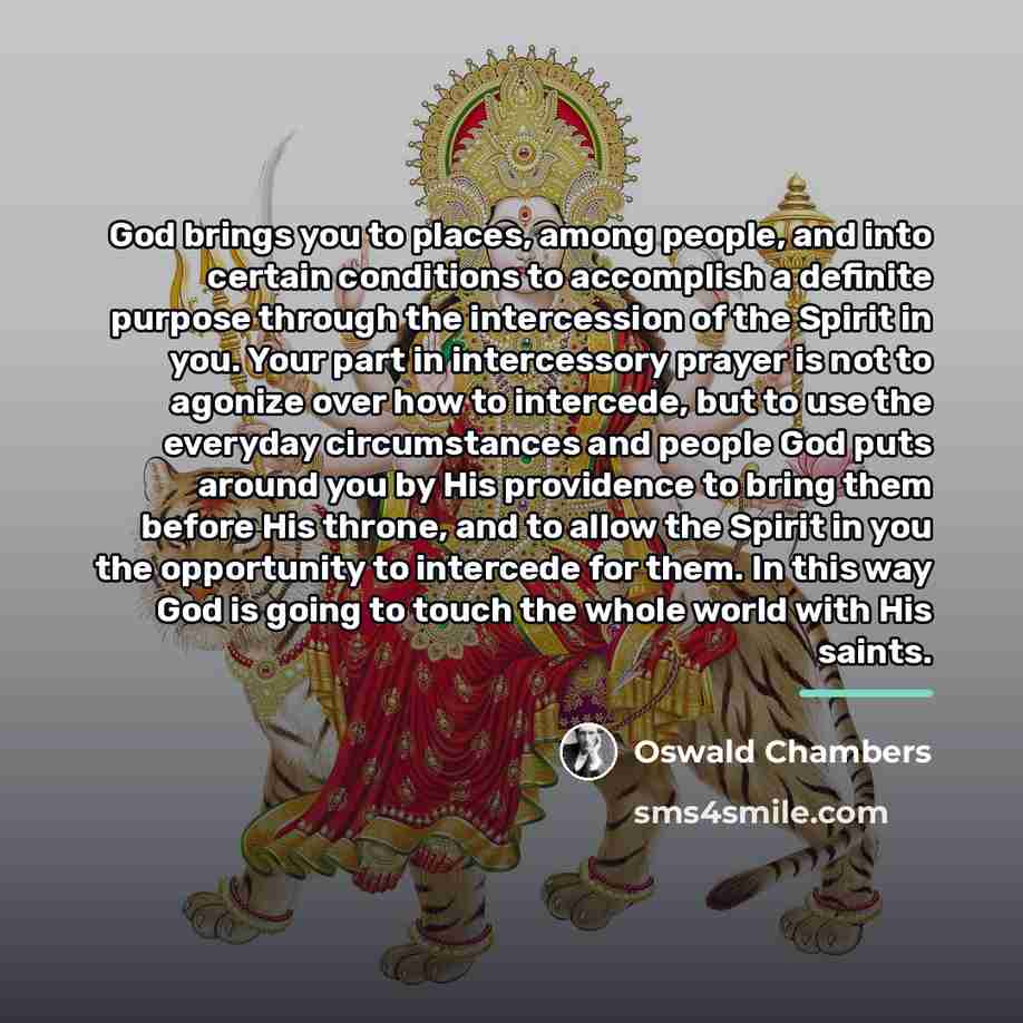 “God brings you to places, among people, and into certain…” quote by Oswald Chambers