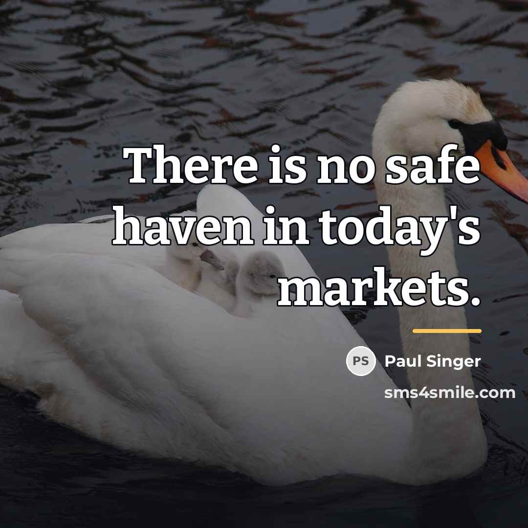 “There is no safe haven in today's markets.…” quote by Paul Singer
