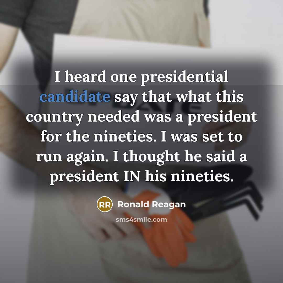 “I heard one presidential candidate say that what this country…” quote by Ronald Reagan