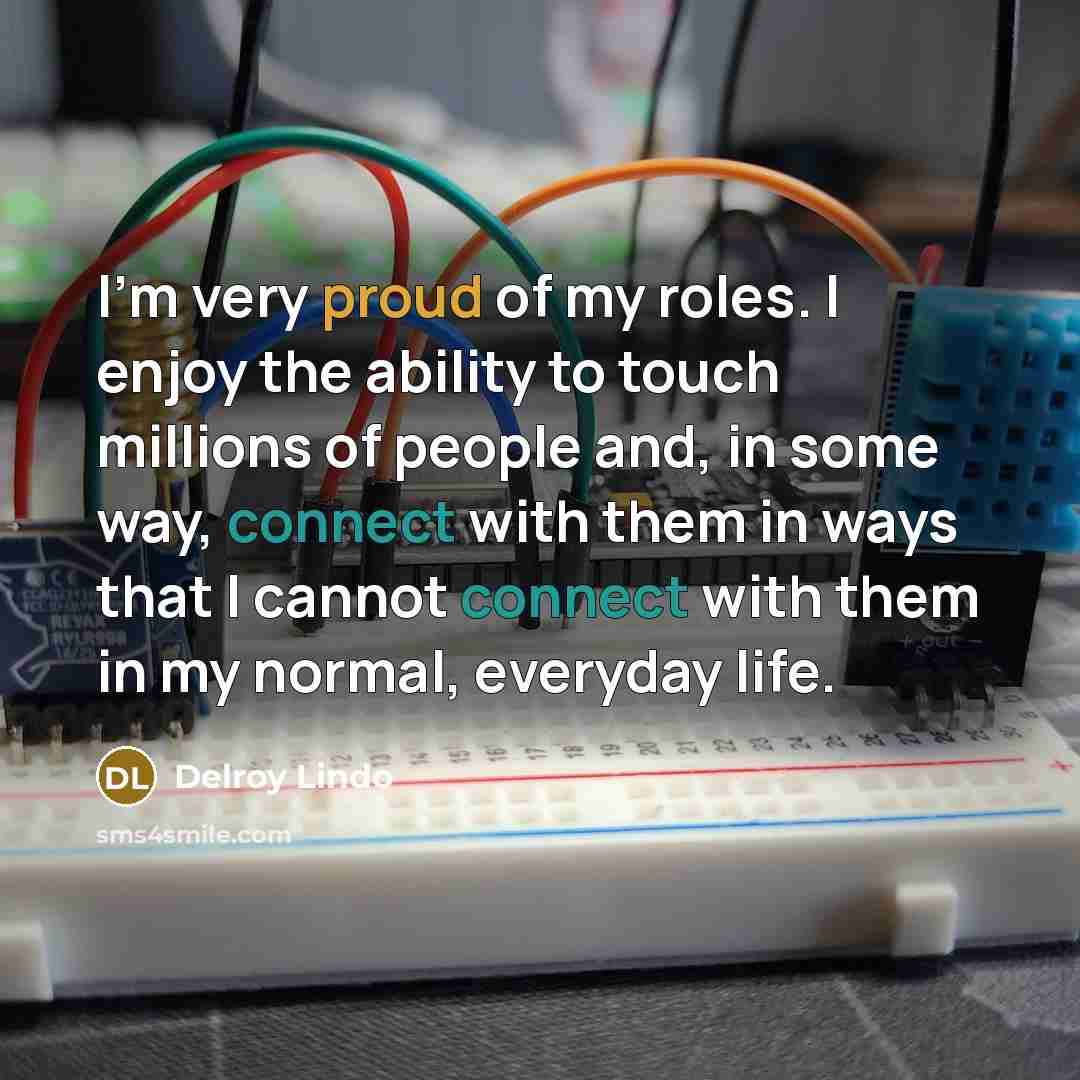 “I'm very proud of my roles. I enjoy the ability…” quote by Delroy Lindo