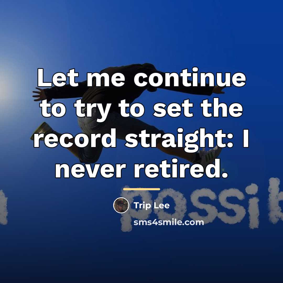 “Let me continue to try to set the record straight:…” quote by Trip Lee