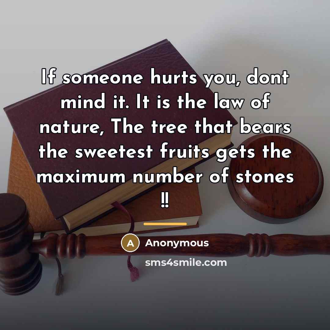 “If someone hurts you, dont mind it. It is the…” quote by Anonymous