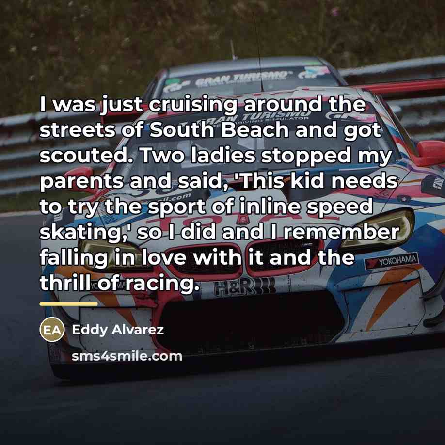 “I was just cruising around the streets of South Beach…” quote by Eddy Alvarez