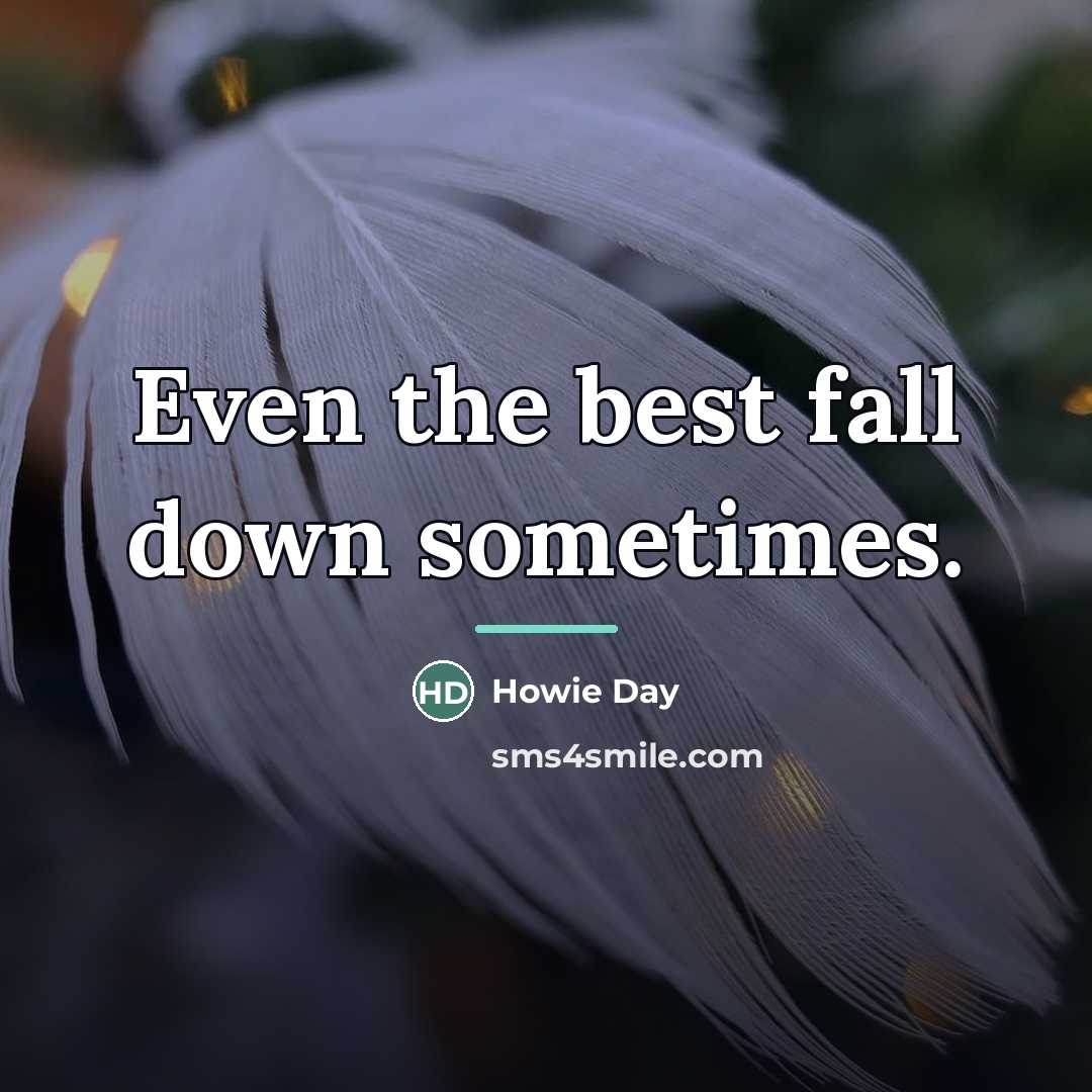 “Even the best fall down sometimes.…” quote by Howie Day