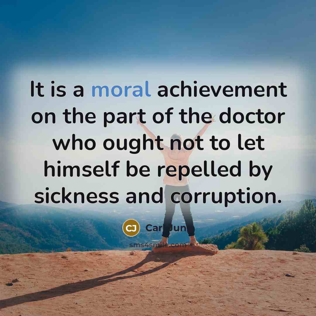 “It is a moral achievement on the part of the…” quote by Carl Jung