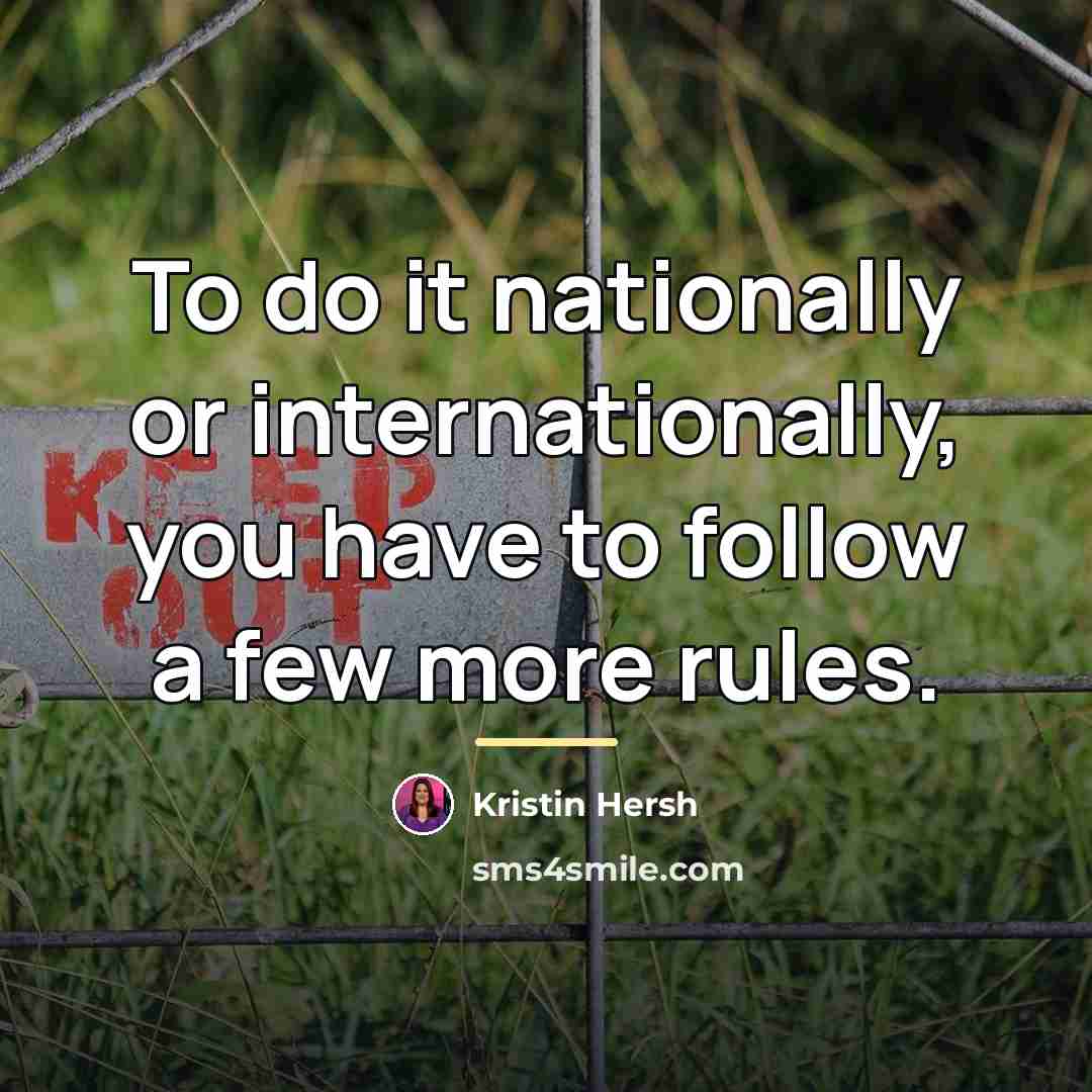 “To do it nationally or internationally, you have to follow…” quote by Kristin Hersh