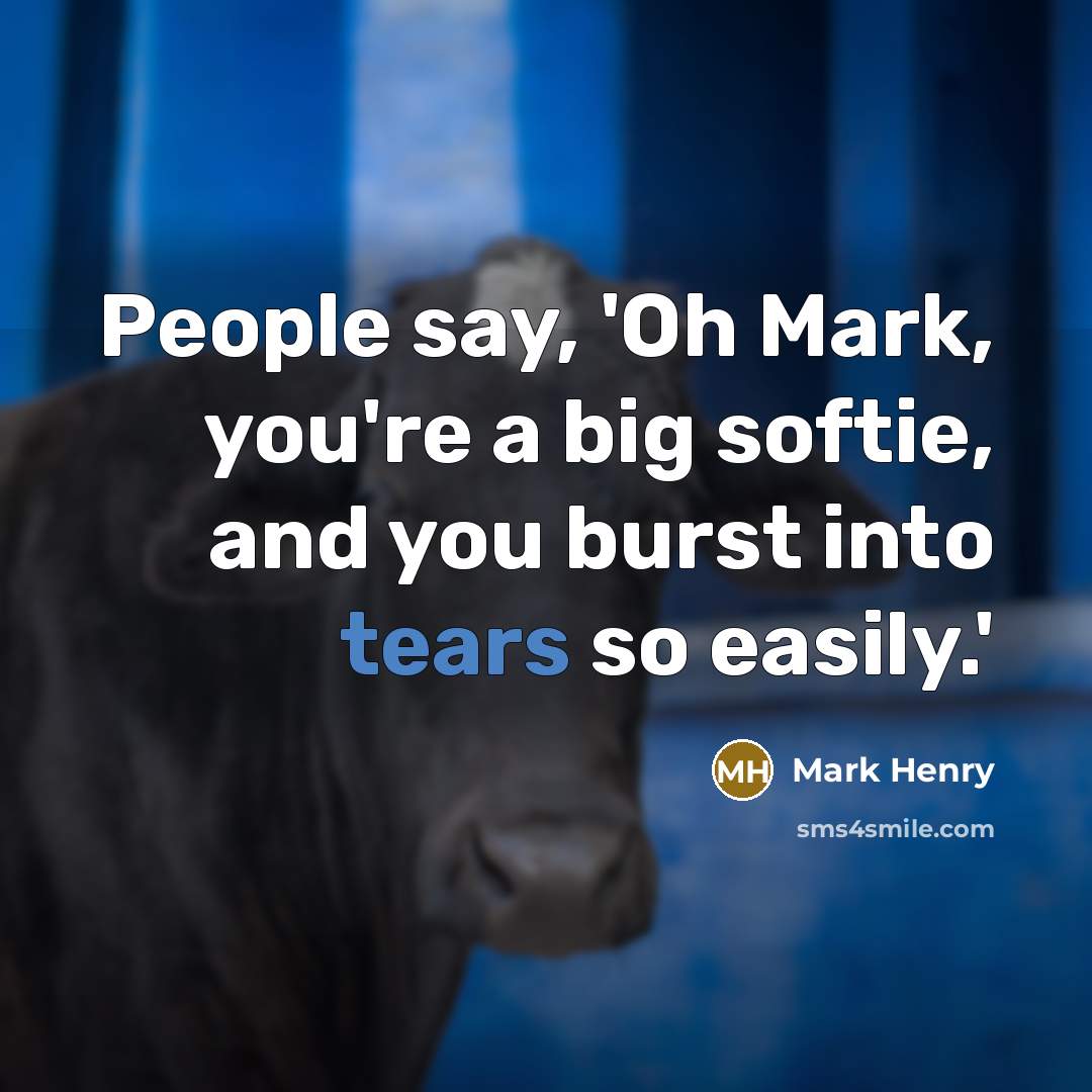 “People say, 'Oh Mark, you're a big softie, and you…” quote by Mark Henry