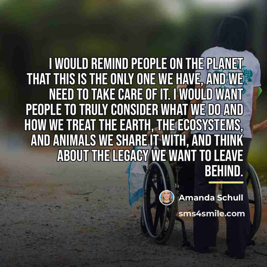 “I would remind people on the planet that this is…” quote by Amanda Schull