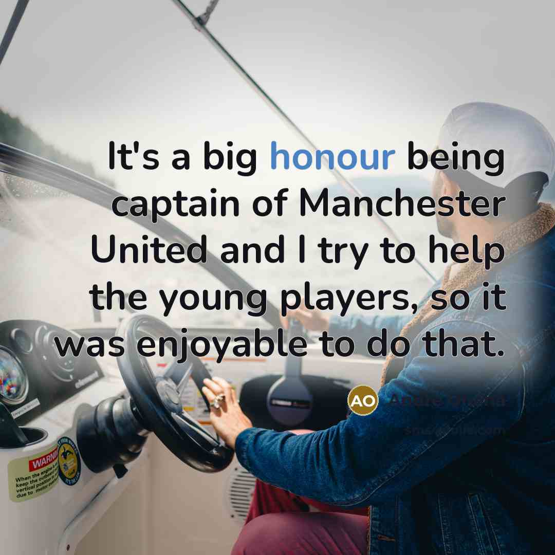 “It's a big honour being captain of Manchester United and…” quote by Andre Onana