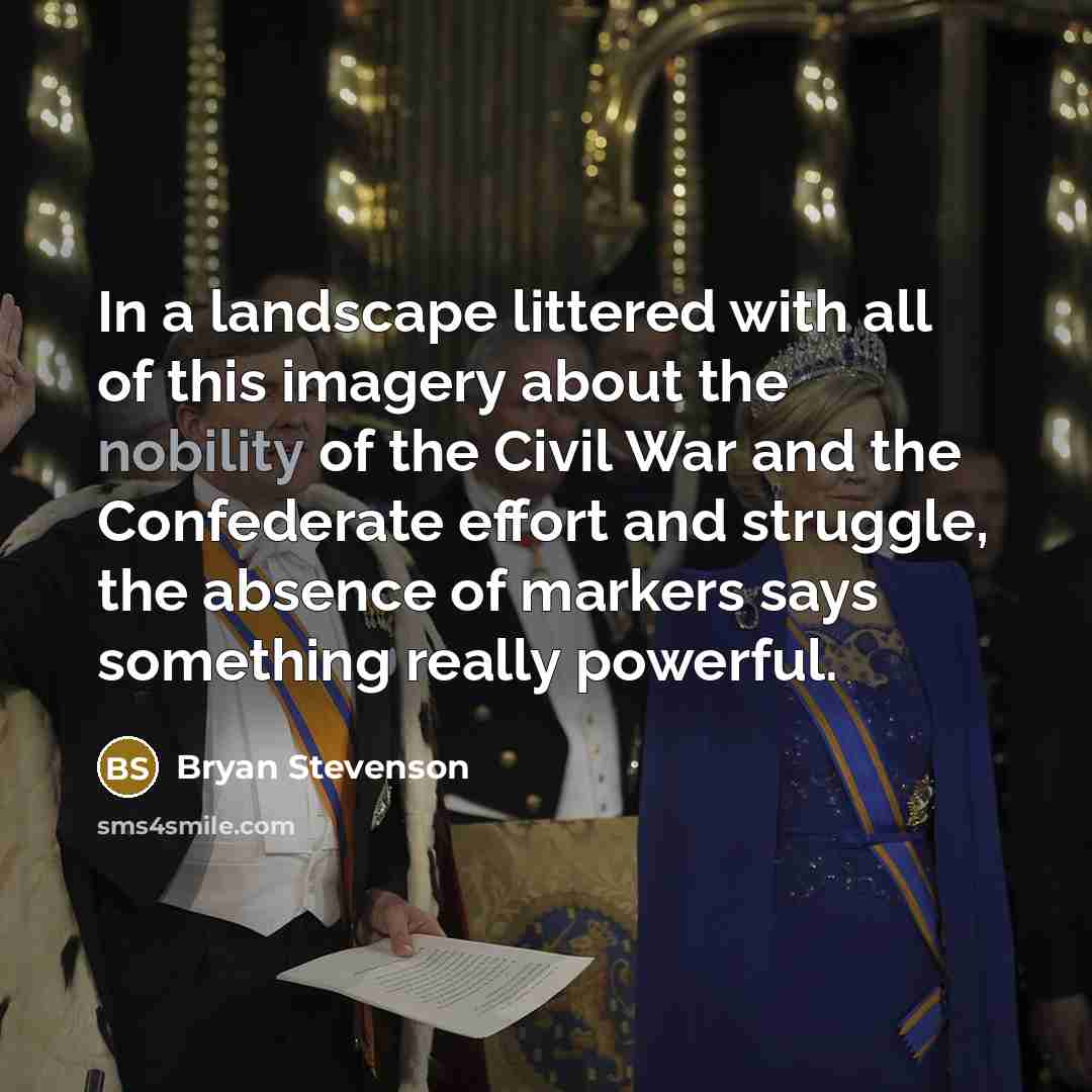“In a landscape littered with all of this imagery about…” quote by Bryan Stevenson