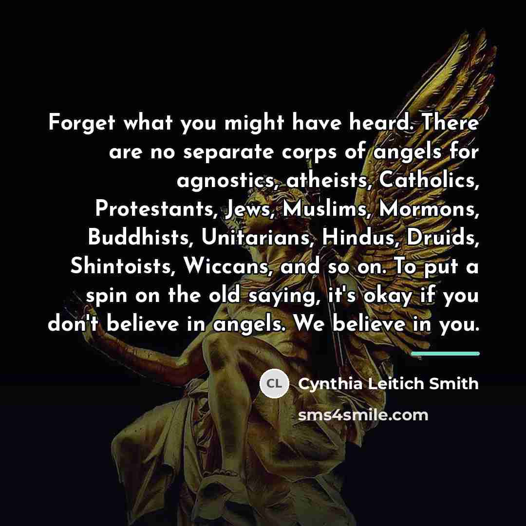 “Forget what you might have heard. There are no separate…” quote by Cynthia Leitich Smith